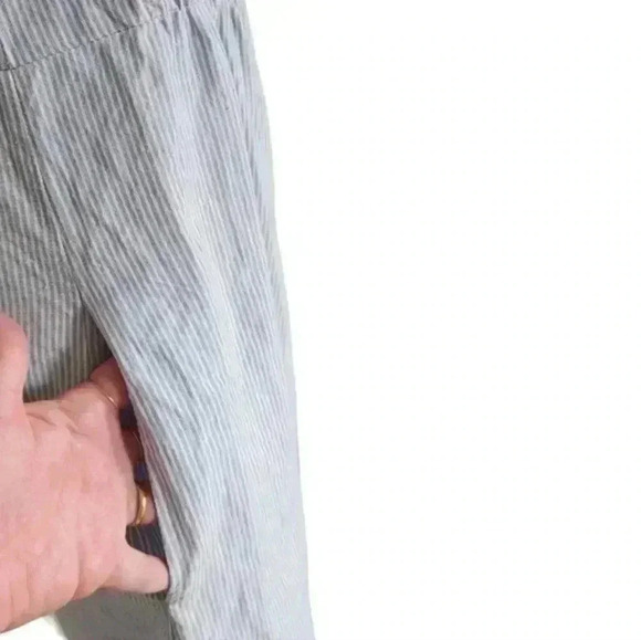 Sotela Amalfi Dress Blue White Stripe Button Front Midi Sleeveless Women's Small - Picture 7 of 14